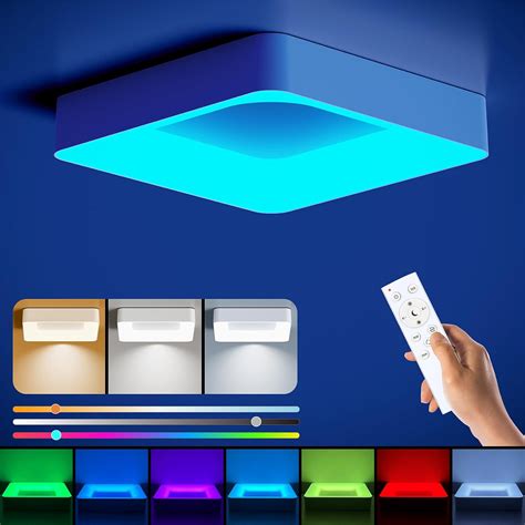 BLNAN Remote Controlled Color Changing Flush Mount Ceiling Light - Z Gallerie