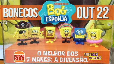 BONECOS BOB ESPONJA DOS 7 MARES SpongeBob SquarePants Combo BK Burger