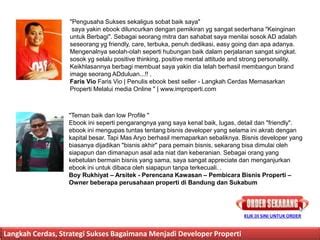 Langkah Cerdas Bisnis Developer Properti Ppt