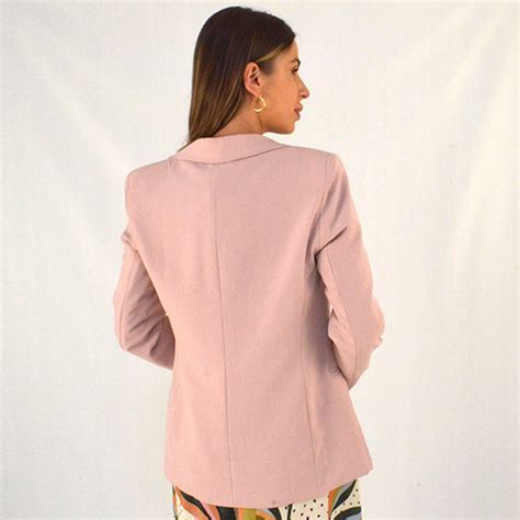 Blazer Sem Fechamento Donna Ritz Cor Nude Pole Modas