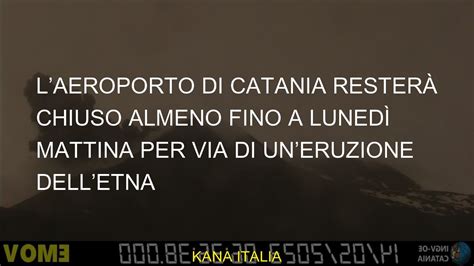 Laeroporto di Catania resterà chiuso almeno fino a lunedì mattina per