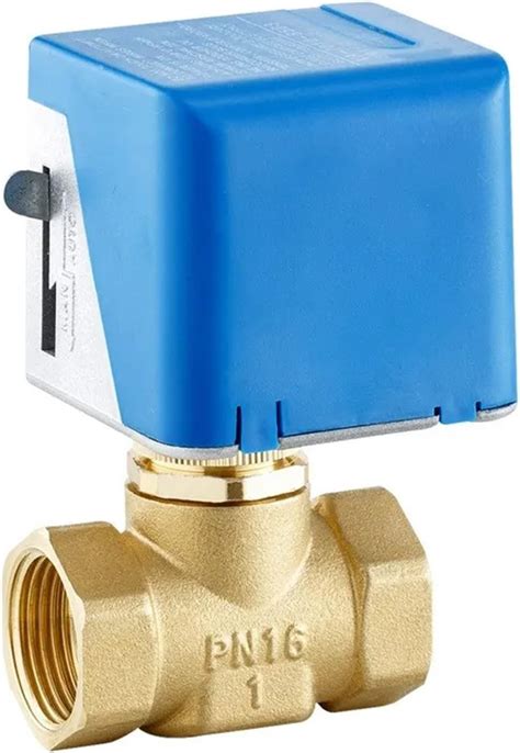 Dn15 Dn20 Dn25 Motorized Electric Brass Globe Valves 2 Wire Ac 220v Two Way Stop Shut Off Valve