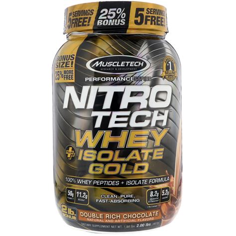 Muscletech Nitro Tech Whey Plus Isolate Gold Double Rich Chocolate