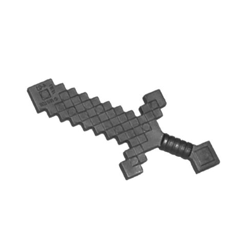 Lego® 18787, 6350506 Minecraft, weapon, sword pixelated, pearl dark gray