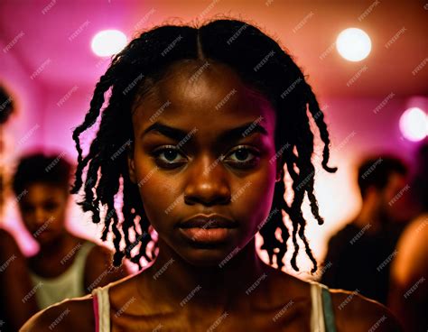 Premium AI Image | photo of rage angry black air hostess crew woman