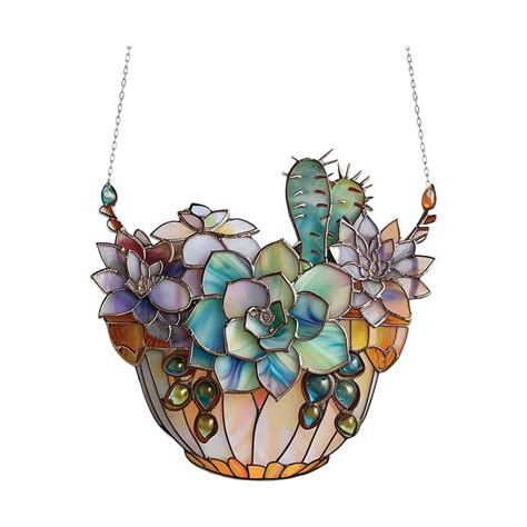 Succulent Acrylic Window Hanging Acrylic Window Hanging Art Decoration