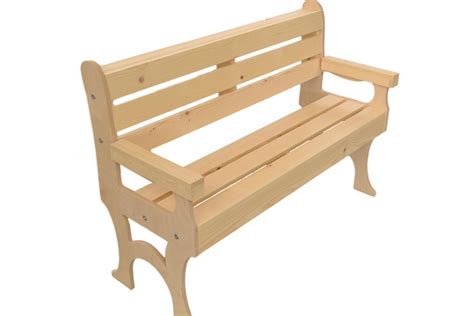 Wooden Park Bench 48 Inches Long - Poole & Sons, Inc.