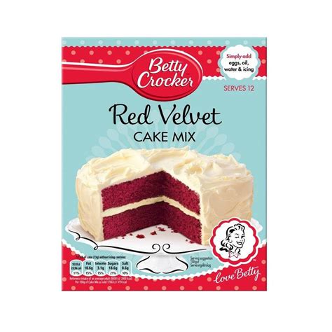 Betty Crocker Red Velvet Cake Mix 425g Preparado Para Tartas Berfud American Food