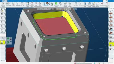 Multi Passes Steps Down And Axis Shift On Swarf Toolpath Gibbscam