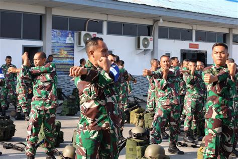 Prajurit Petarung Yonmarhanlan I Laksanakan Latihan Hanmars