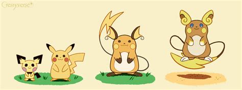 Pikachu Evolution Line by Crestyverse on DeviantArt