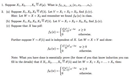 1 Suppose X1 X2 Xn U What Is Fx1 X2 X Chegg