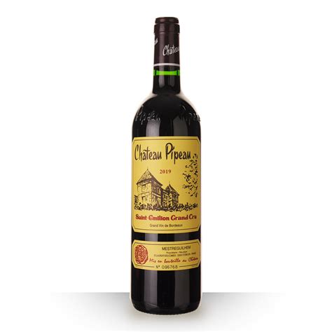 Château Pipeau 2019 Saint Emilion Grand Cru Vin Rouge Odyssee vins