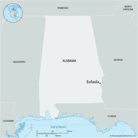 Eufaula Alabama Map History And Population Britannica