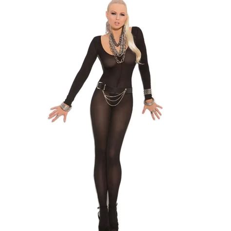2016 Hot Sexy Lingerie Bodystocking Catsuit Sexy 3 Color Foxy Long Sleeve Body Stocking Sexy