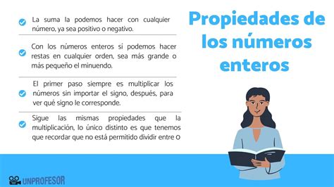 PROPIEDADES de los números enteros con EJERCICIOS resueltos