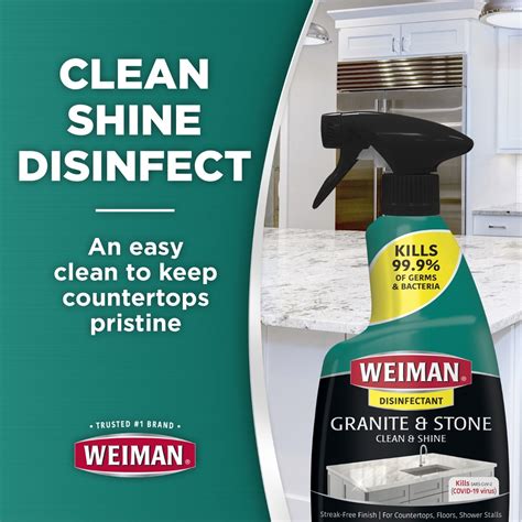 Granite And Stone Daily Clean And Shine With Disinfectant Weiman