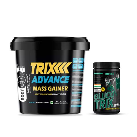 Bcs Trix Advance Mass Gainer 5kg Bcs Glucotrix Energy Booster 1kg Body Core Science