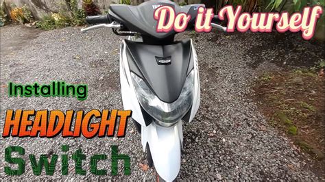 Installing Headlight Switch For Yamaha Mio Gear Youtube