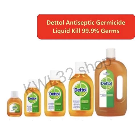 Dettol Antiseptic Germicide Liquid 50ml 125ml 750ml 1liter Shopee Malaysia