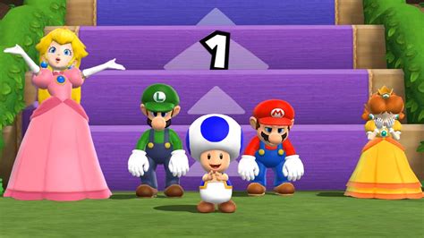 Mario Party 9 Step It Up 7 Wins Peach Vs Luigi Vs Mario Vs Daisy