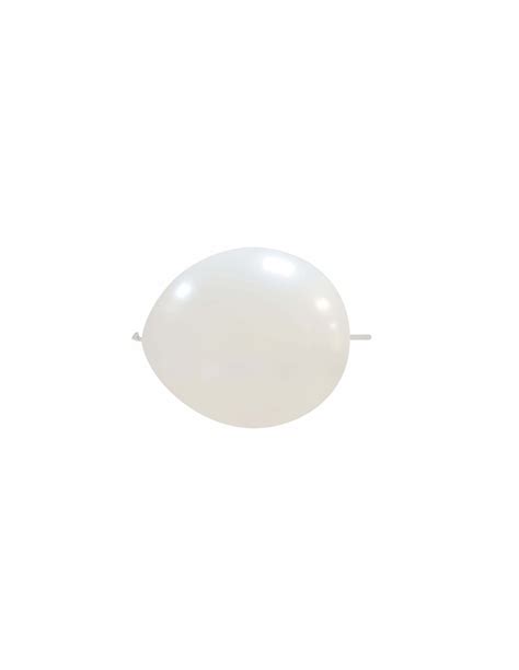 Comprar Globos De Latex Redondos 2 Nudos 15cm Metalizado Blanco