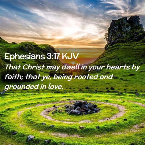 Ephesians 3:17 KJV Bible Verse Images