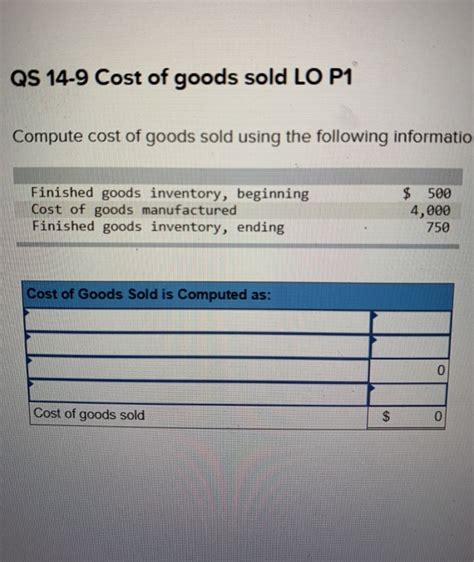 Solved Qs 14 8 Manufacturing Cost Flows Lo C5 Compute The