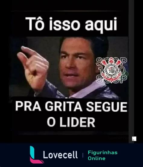 Figurinha Segue o Líder Corinthians para WhatsApp Lovecell