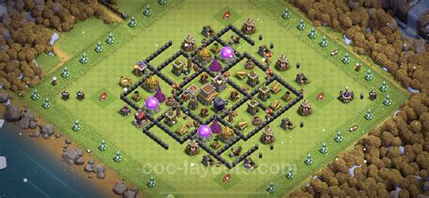 Best Anti 3 Stars Base Th8 With Link Hybrid 2022 Town Hall Level 8