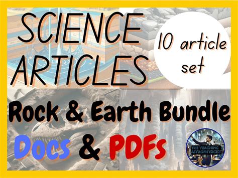 Rock And Earth Bundle 10 Articles Set Earth Science Geology