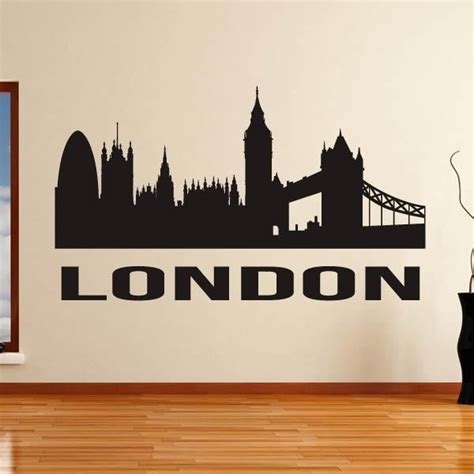 London UK Cityscape Skyline Wall Art Sticker AS10278