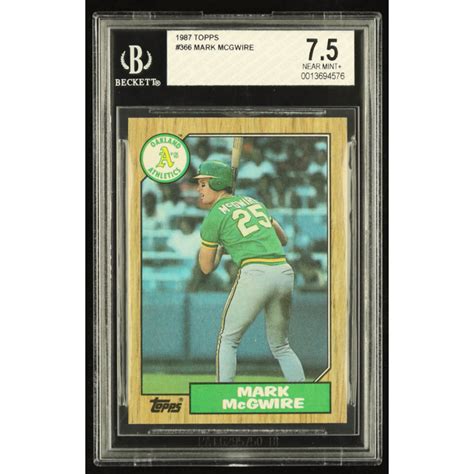 Mark Mcgwire Topps Bgs Pristine Auction