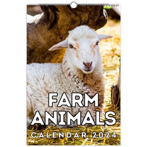 Farm Animals Wall Calendar 2024, Cute Gift Idea for Farm Animal Lovers - Etsy