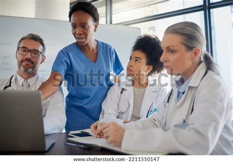 Teamwork Healthcare Planning Doctor Nurse Medicine Stock Photo ...