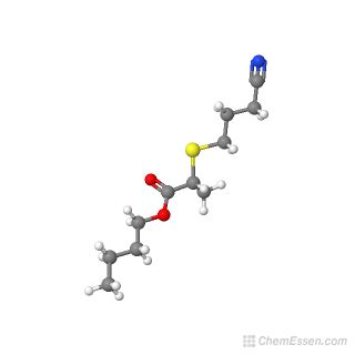 Butyl 2-[(3-cyanopropyl)sulfanyl]propanoate Structure - C11H19NO2S ...