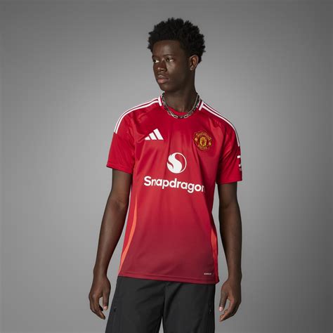 Adidas Manchester United Home Shirt 2024 2025 Adults Red