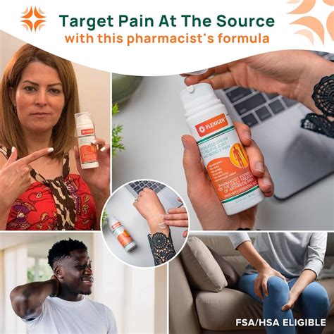 FLEXIGEN Topical Pain Relief Cream for Joint & Muscle Aches - 3.2 Fl Oz