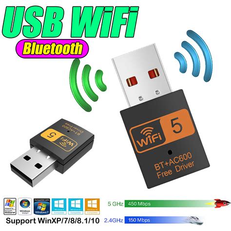 Usb Wifi Bt Ac Bluetooth Adapter Mbps Dual Band G