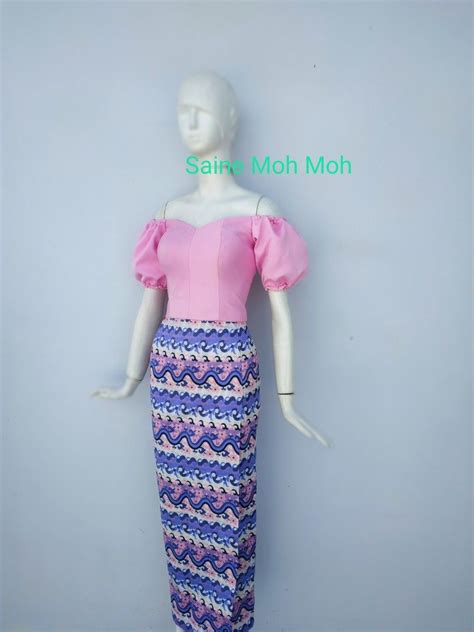 Pin By Designer Saine Moh Moh On Myanmar Dress Traditional Dresses Designs Myanmar Dress