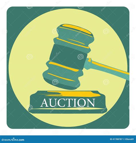 Business Concept with Auction Sign Stock Vector - Illustration of sign, success: 41788787