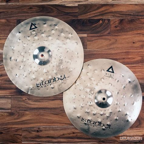 ISTANBUL AGOP 15 XIST DRY DARK BRILLIANT HI HAT CYMBALS Reverb