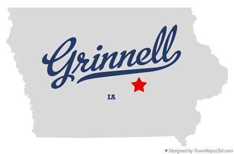 Map of Grinnell, IA, Iowa