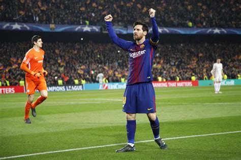 Lionel Messi Hits 100th Champions League Goal As Barcelona Make Last