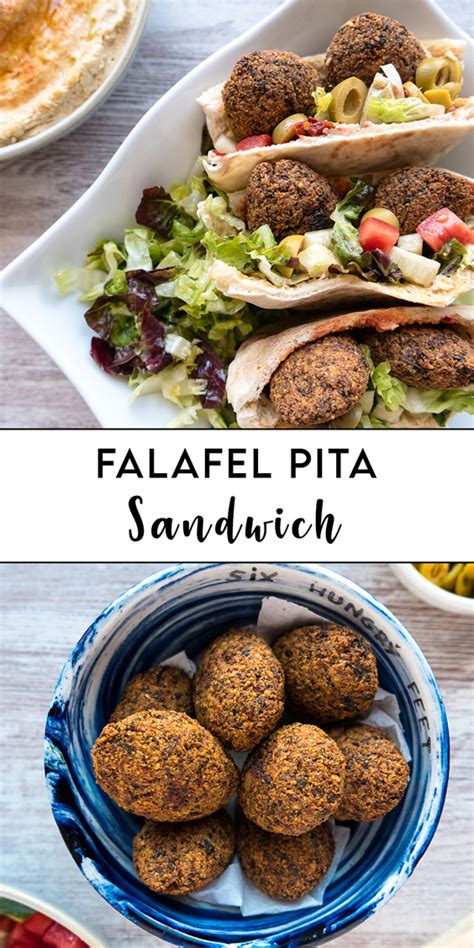 Falafel Pita Sandwich Six Hungry Feet Recipes Vegan