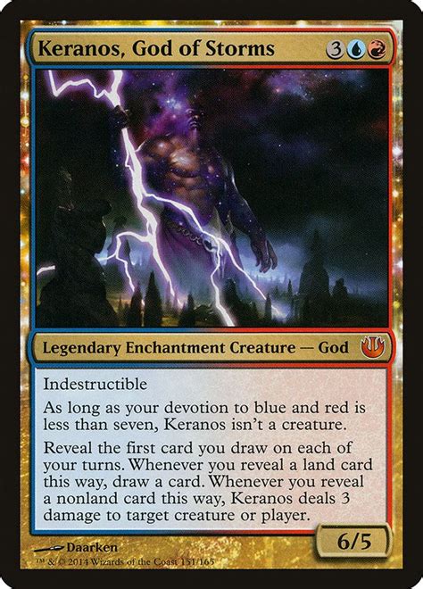 Keranos God Of Storms The Gathering Storm Magic The Gathering