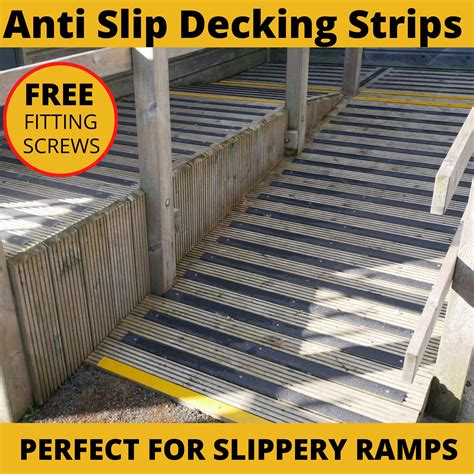 Anti Slip Strips For Ramps Decking Stairs Garden Jettys All SIZES