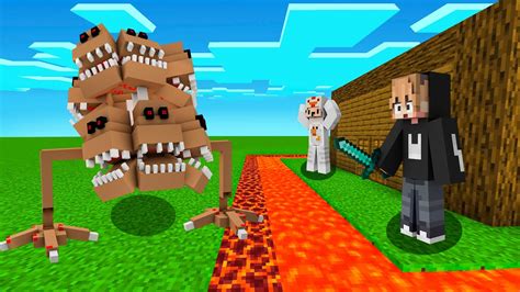 Monster Pou Vs Pertahanan Rumah Paling Aman Di Minecraft Youtube