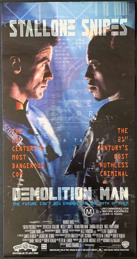 All About Movies - Demolition Man Poster Rare Original Daybill 1993 ...