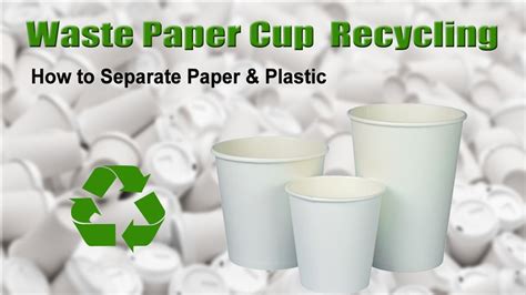 Paper Cup Recycling Easy Way To Separate Paper Plastic YouTube